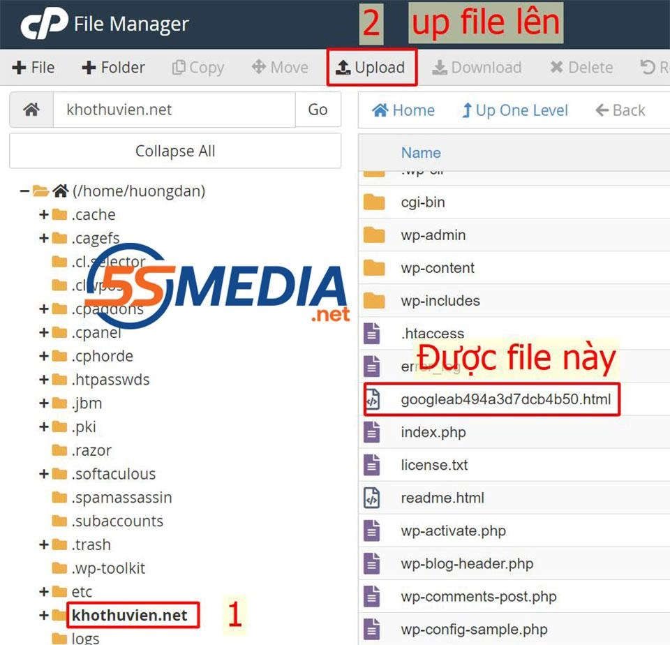 Up load file xác minh Công cụ search console google là gì? Cách cài đặt và sử dụng